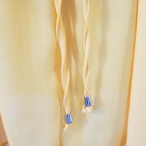 Vintage Yellow Semi-Sheer Cover-Up Dress - Picture 6 of 7